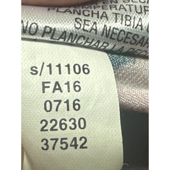 Thalia Sodi Small Teal Floral Wrap Dress Long Sleeve Fall Party Cafecore Look - Picture 11 of 12